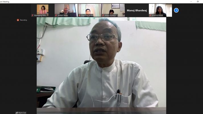 မြန်မာနိုင်ငံအထည်ချုပ်ကဏ္ဍဖွံ့ဖြိုးတိုးတက်ရေးအတွက် ပူးပေါင်းဆောင်ရွက်ရန် Virtual Meeting ပြုလုပ်ခဲ့ခြင်း