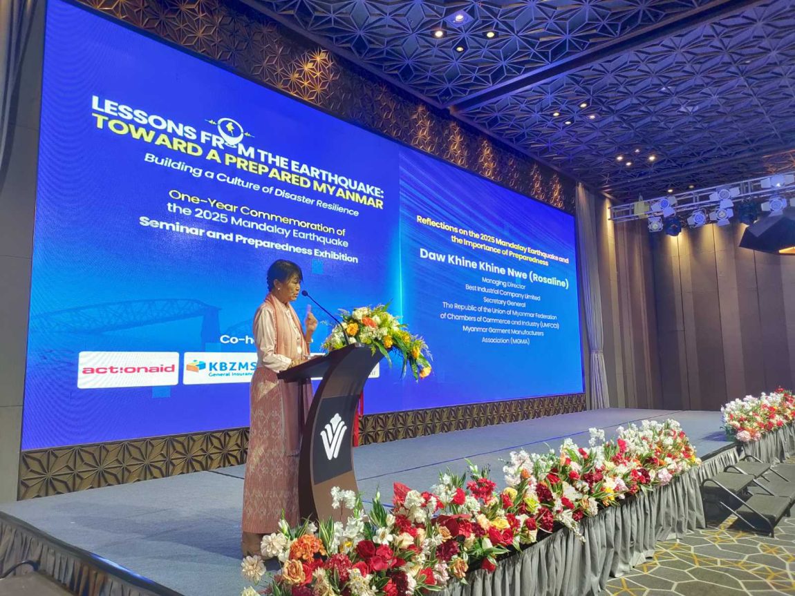 MGMA participated One-Year Commemorative of the 2025 Mandalay Earthquake Seminar and Preparedness Exhibition
